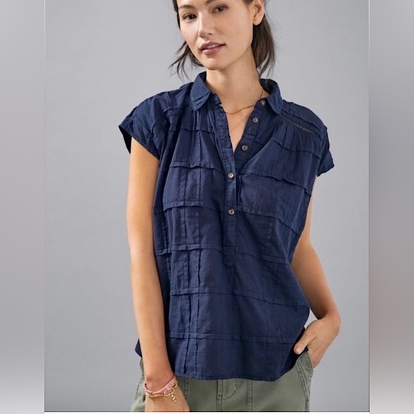 Tops - Anthropologie Pilcro Serena Surf Shirt